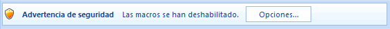 Advertencia macros