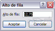 alto de fila