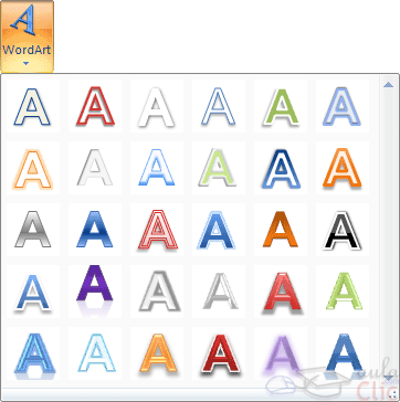 Galer�a de WordArt